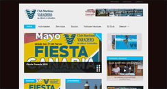 Desktop Screenshot of clubmaritimovaradero.es
